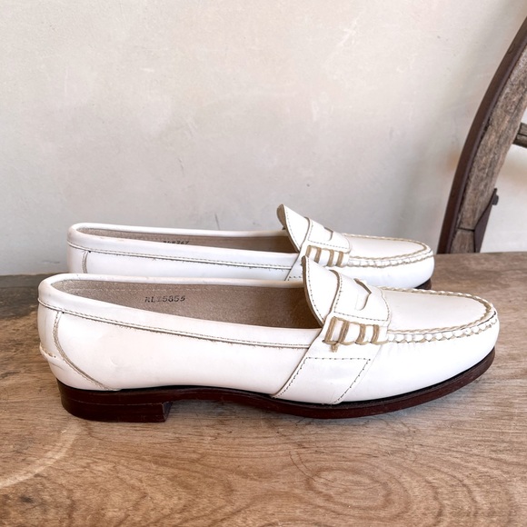 RALPH LAUREN Leather Loafer Bench Made Maine USA!! - Picture 7 of 14